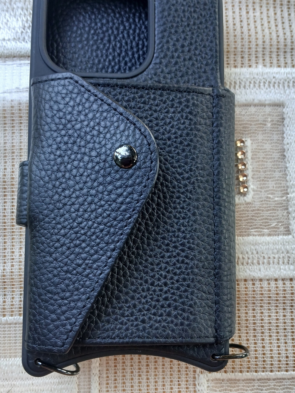 Bandolier Phone case  leather iphone 15pro with card holder without strap - Picture 3 of 10
